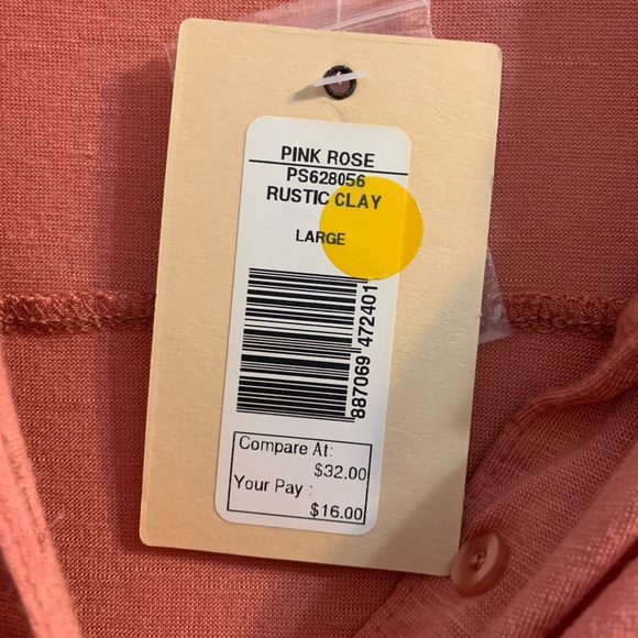 NWT Size L Button Down Soft Shirt - Picture 2 of 3